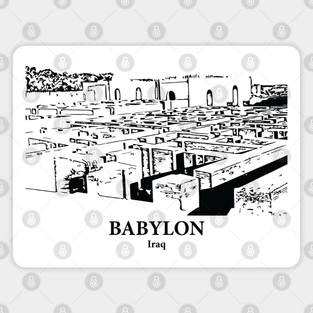 Babylon - Iraq Magnet by Lakeric